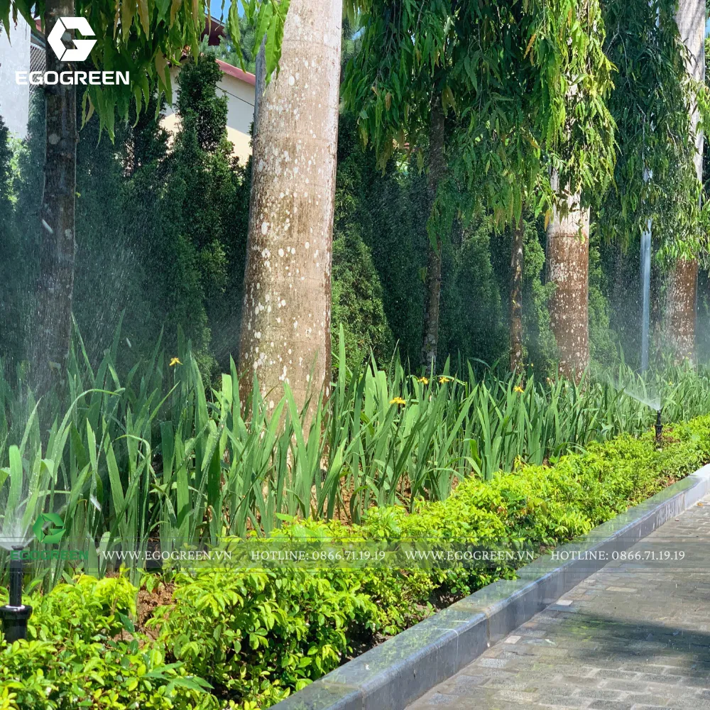 Kết quả mỹ mản khiến khách hàng hài lòng về hệ thống tưới, đèn tự động.